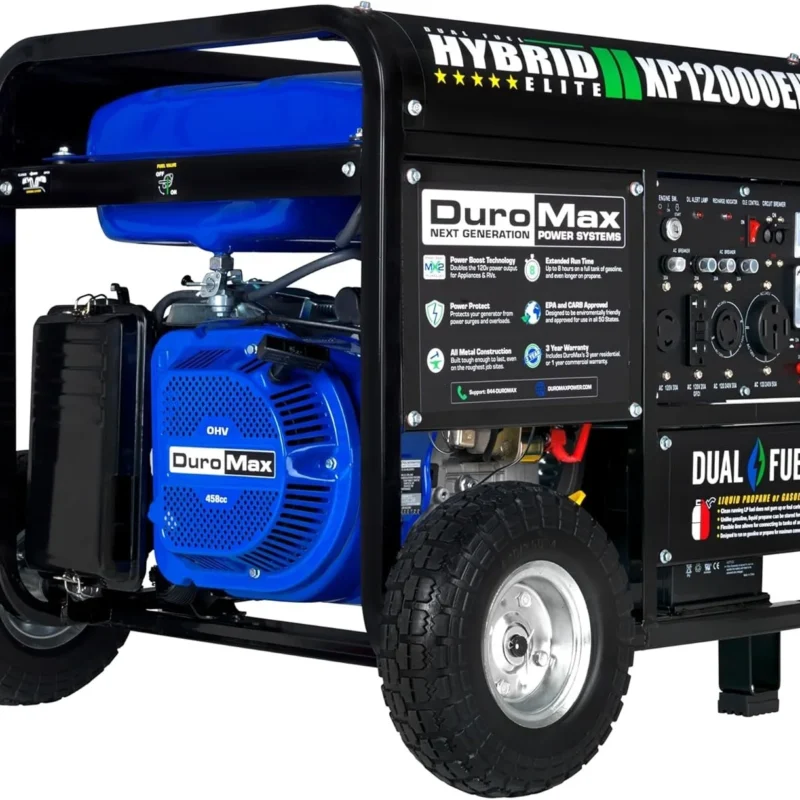 DuroMax XP12000EH 12,000 Watt Dual Fuel Portable Generators. 9 1 155 1 - stylecityinc