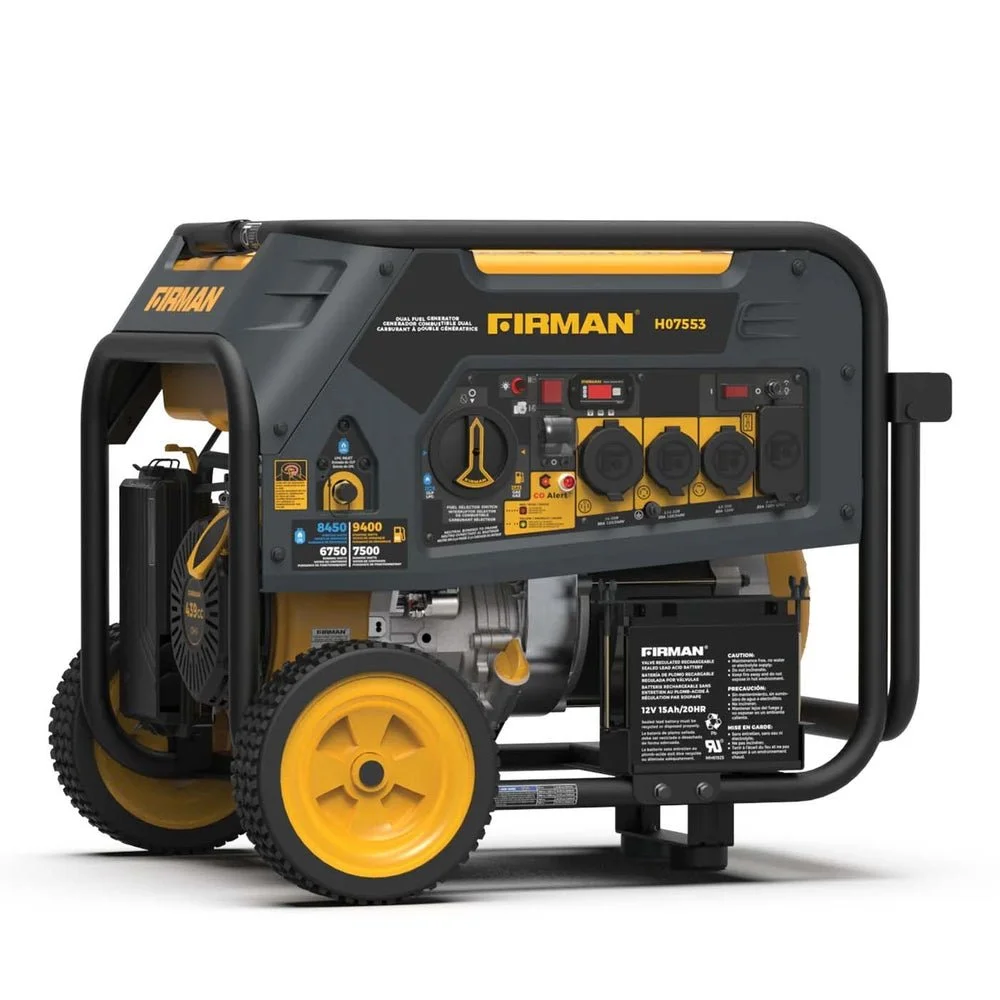 Firman H07553 7500W/9400W Dual Fuel Portable Generators. 7 Firman H07553 7500W/9400W Dual Fuel Portable Generators. - Image 7