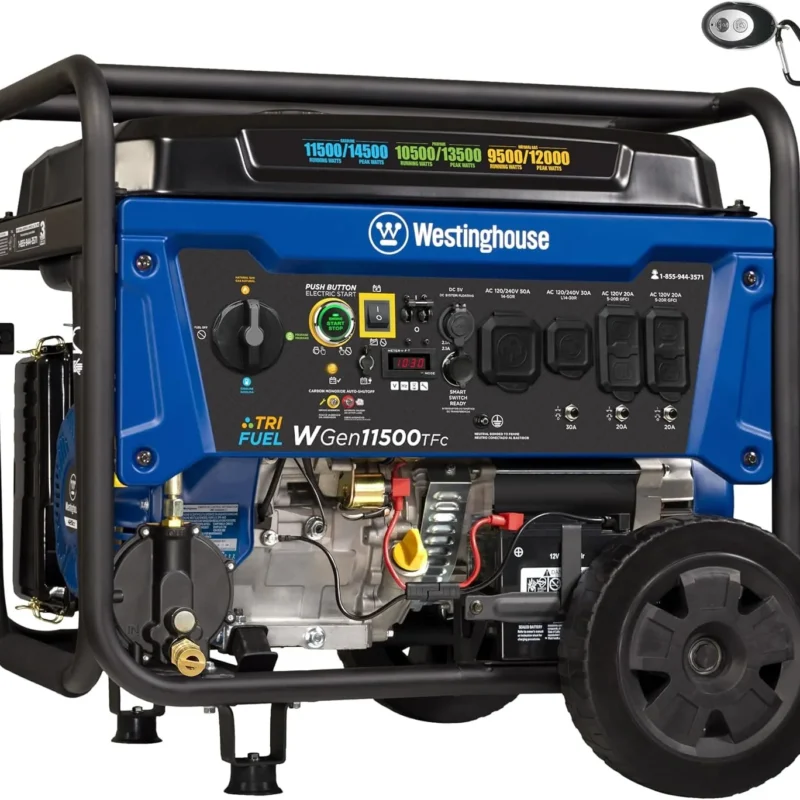 Westinghouse 14,500 Watt Tri-Fuel Portable Generators. 9 1 259 1 - stylecityinc