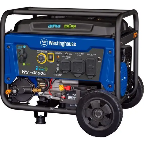 Westinghouse 4650 Peak Watt Dual Fuel Portable Generator, Remote Electric Start, RV Ready Outlets. 8 Westinghouse 4650 Peak Watt Dual Fuel Portable Generator, Remote Electric Start, RV Ready Outlets. - Image 8