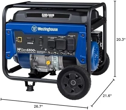 Westinghouse 6600 Peak Watt Home Backup Portable Generator, Transfer Switch Ready 30A Outlet, RV Ready 30A Outlets. 9 Westinghouse 6600 Peak Watt Home Backup Portable Generator, Transfer Switch Ready 30A Outlet, RV Ready 30A Outlets. - Image 9