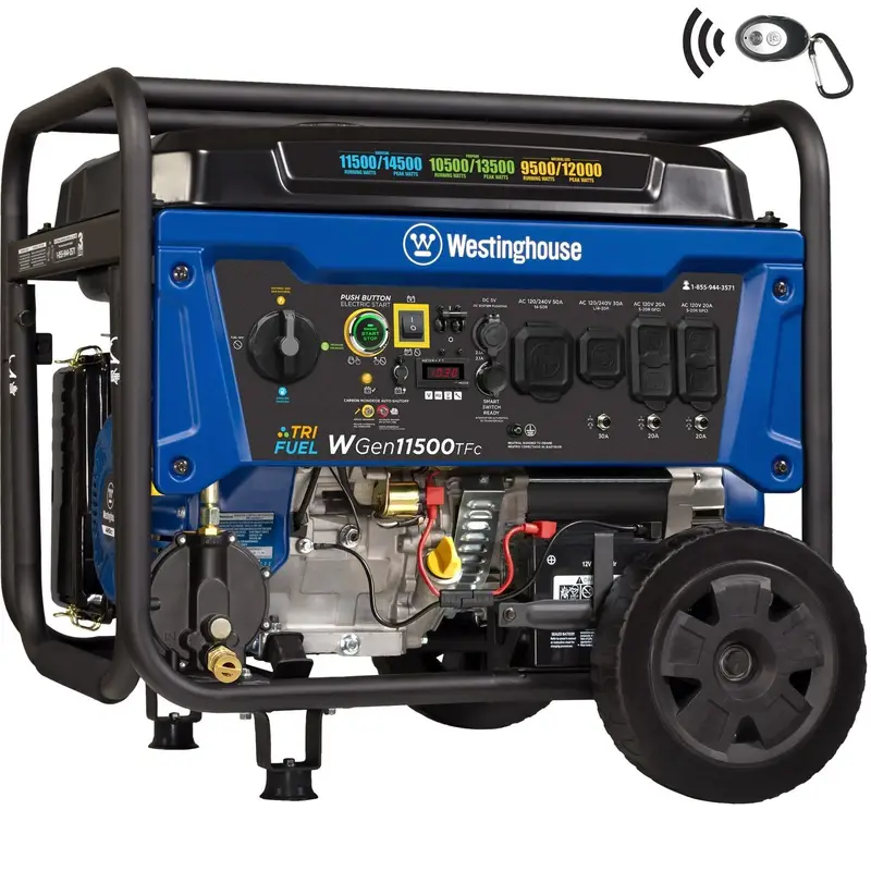 Westinghouse WGen11500TFc 11500-Watt Tri-Fuel Portable Generators. 5 Westinghouse WGen11500TFc 11500-Watt Tri-Fuel Portable Generators. - Image 5