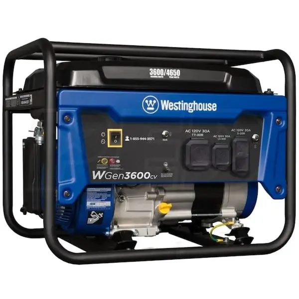 Westinghouse WGen3600cv – 3600 Watt Portables Generators w/ RV Outlet & CO Sensor (49-State) 8 Westinghouse WGen3600cv – 3600 Watt Portables Generators w/ RV Outlet & CO Sensor (49-State) - Image 8
