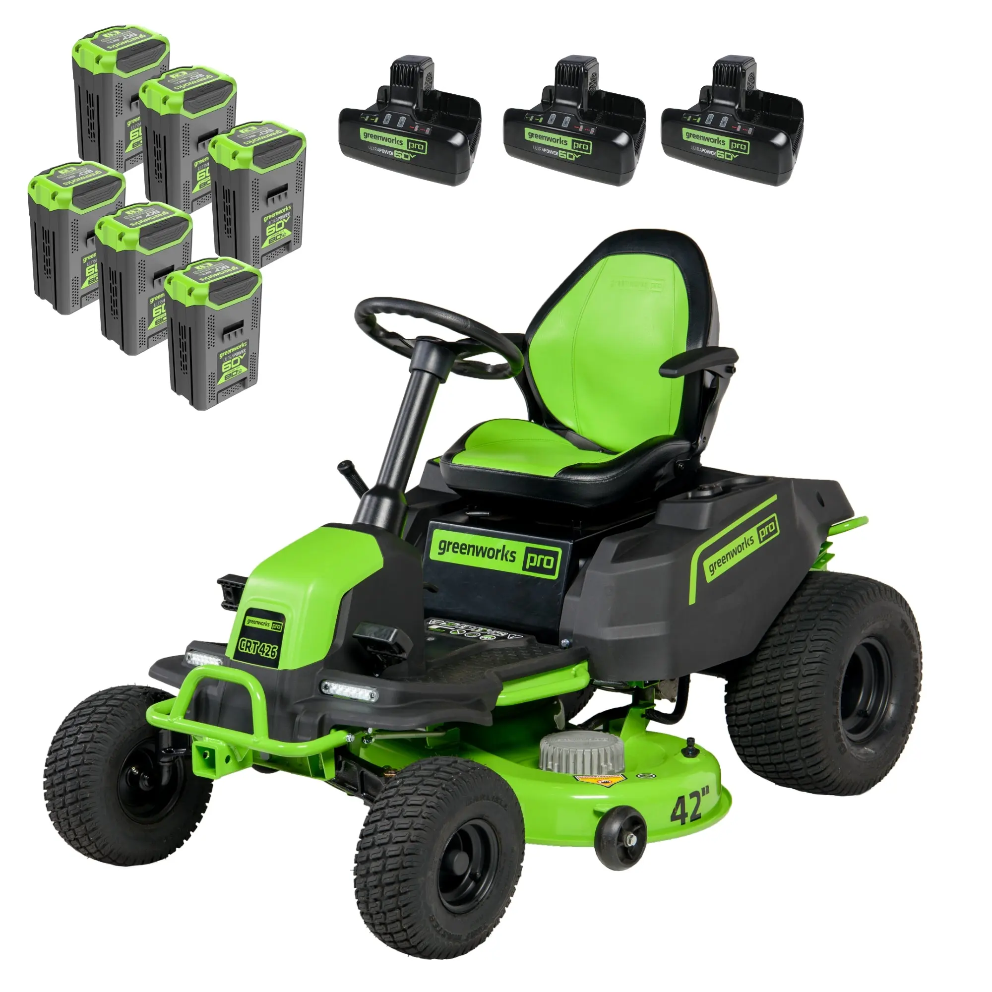 Greenworks 60V 42″ Cordless Battery CrossoverT Riding Lawn Mowers. 6 Greenworks 60V 42″ Cordless Battery CrossoverT Riding Lawn Mowers. - Image 6
