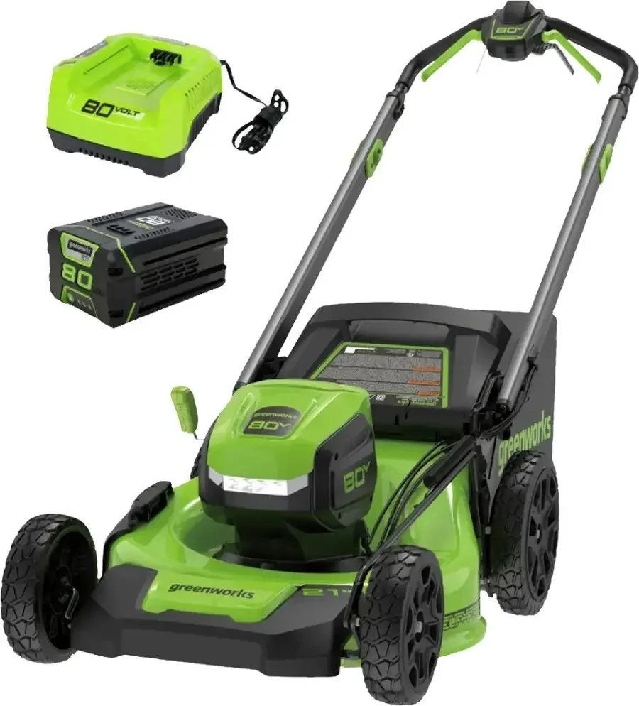 Greenworks 80V 21-Inch Self-Propelled Lawn Mowers. 6 Greenworks 80V 21-Inch Self-Propelled Lawn Mowers. - Image 6