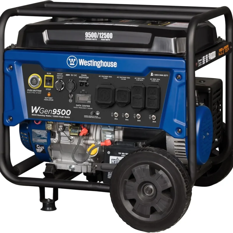 Westinghouse 9500 Peak Watt Home Backup Portable Gas Powered Generators. 10 2 136 1 - stylecityinc