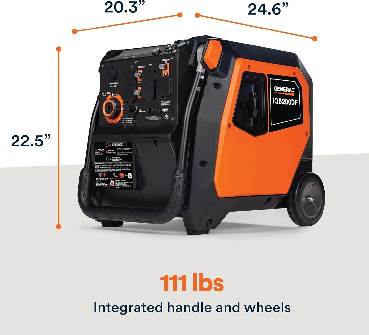 Generac iQ5200 5200W Dual Fuel Portable Inverter Generators. 3 Generac iQ5200 5200W Dual Fuel Portable Inverter Generators. - Image 3