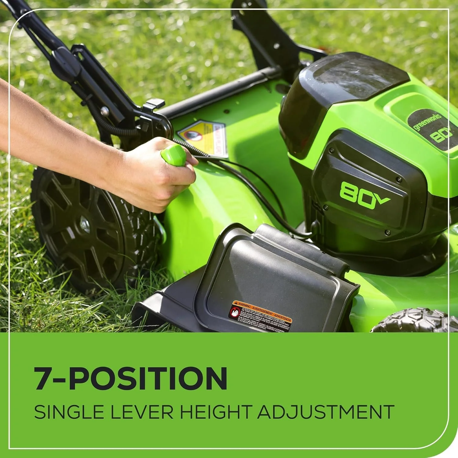 Greenworks 80V 21″ Cordless Self-Propelled Lawn Mowers. 4 Greenworks 80V 21″ Cordless Self-Propelled Lawn Mowers. - Image 4