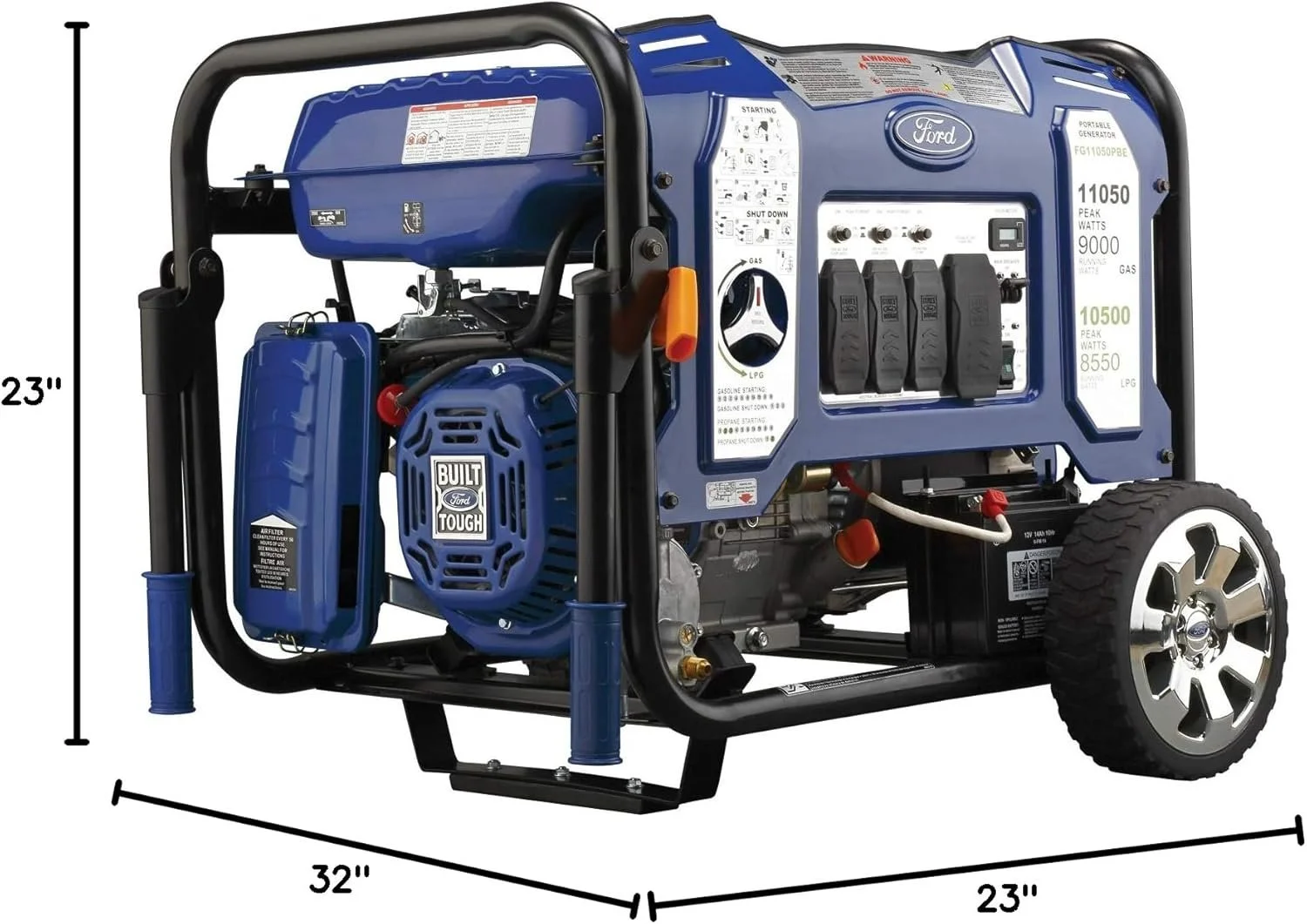 Ford 11,050 Watt Dual Fuel Portables Generators FG11050PBE 5 Ford 11,050 Watt Dual Fuel Portables Generators FG11050PBE - Image 5