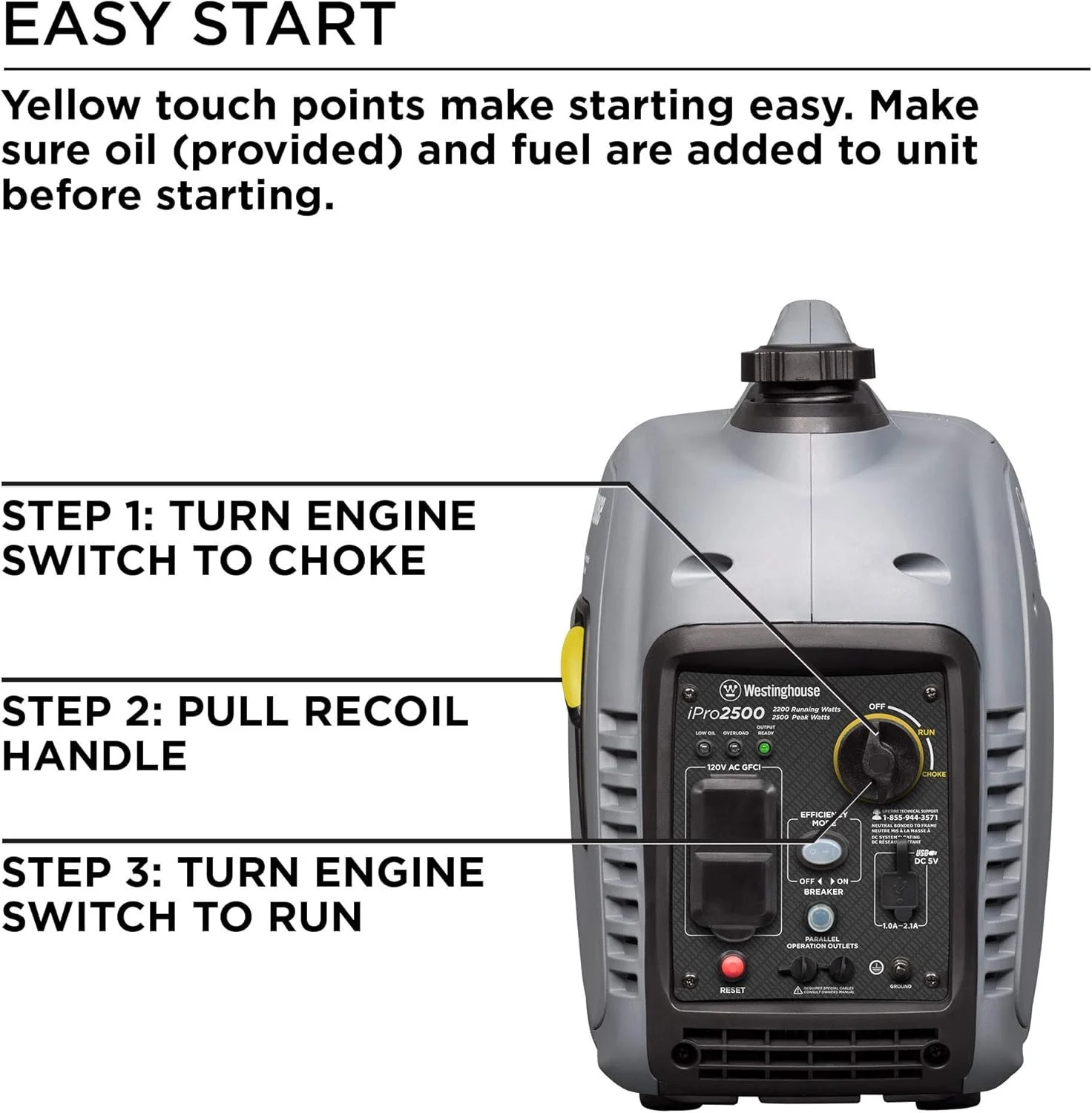 Westinghouse iPro2500 Portable Inverter Generators. 3 Westinghouse iPro2500 Portable Inverter Generators. - Image 3