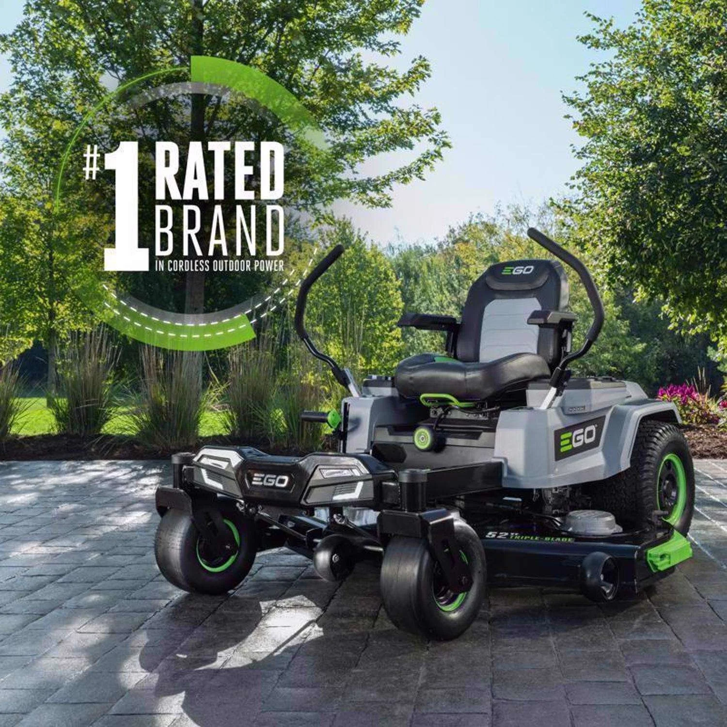 EGO Power+ Z6 ZT5207L 52 in. 56 V Battery Zero Turn Ridings Mower Kits (Battery & Charger) W/ SIX 12.0 AH BATTERIES 2 EGO Power+ Z6 ZT5207L 52 in. 56 V Battery Zero Turn Ridings Mower Kits (Battery & Charger) W/ SIX 12.0 AH BATTERIES - Image 2