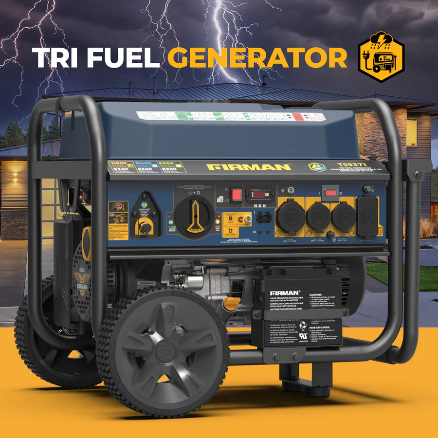 Firman 11600W Tri Fuel Portable Generators. 4 Firman 11600W Tri Fuel Portable Generators. - Image 4