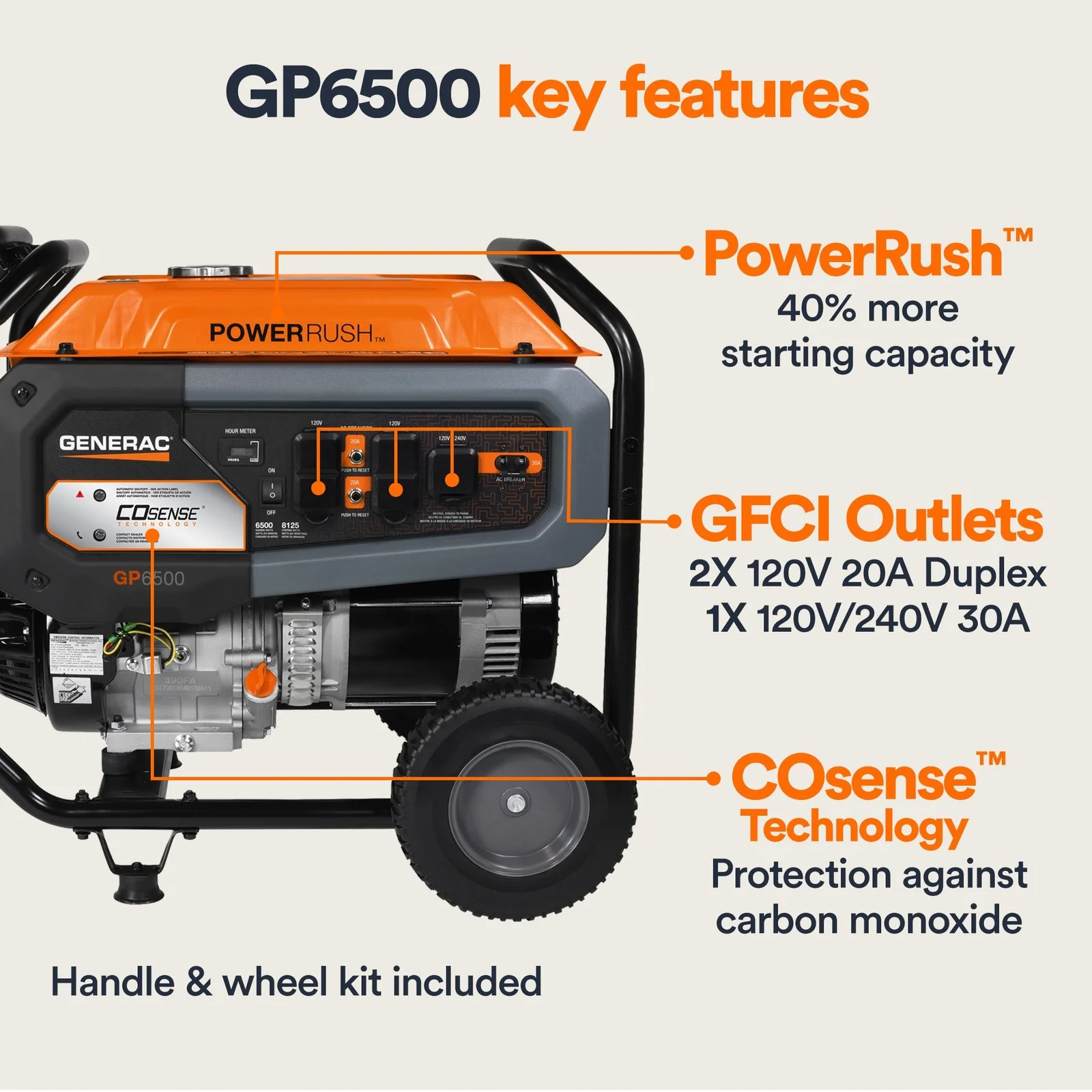 Generac 8125/6500 Watt Portable Generators. 4 Generac 8125/6500 Watt Portable Generators. - Image 4