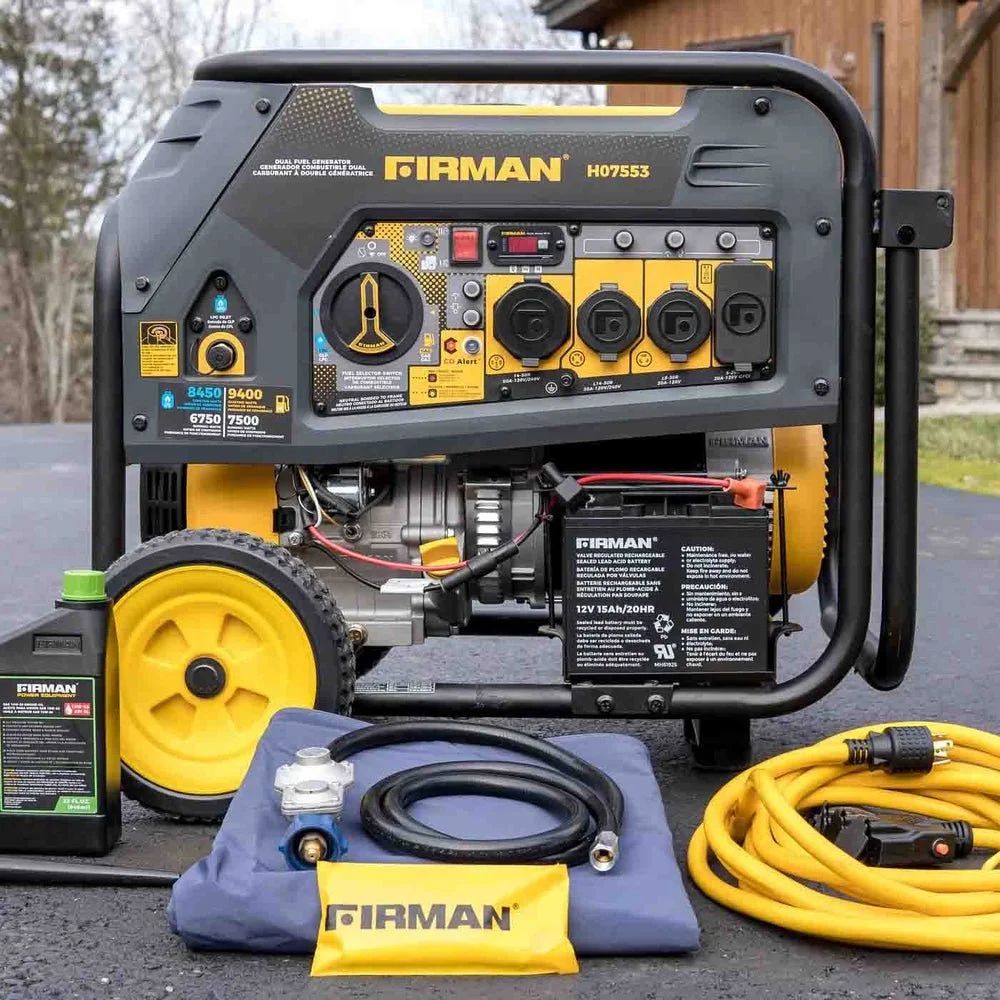 Firman H07553 7500W/9400W Dual Fuel Portable Generators. 3 Firman H07553 7500W/9400W Dual Fuel Portable Generators. - Image 3