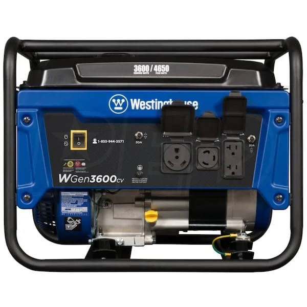 Westinghouse WGen3600cv – 3600 Watt Portables Generators w/ RV Outlet & CO Sensor (49-State) 2 Westinghouse WGen3600cv – 3600 Watt Portables Generators w/ RV Outlet & CO Sensor (49-State) - Image 2