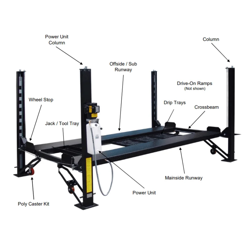 FP8K DX XLT 8,000lb 4 Post Lift – Extra Long/Talls 2 FP8K DX XLT 8,000lb 4 Post Lift – Extra Long/Talls - Image 2