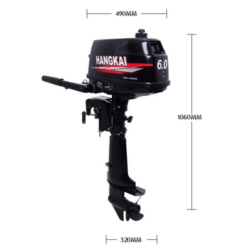 Hangkai Water Cooled 2 Stroke 6HP Outboards Motors Petrol Powered Engine 4 Hangkai Water Cooled 2 Stroke 6HP Outboards Motors Petrol Powered Engine - Image 4