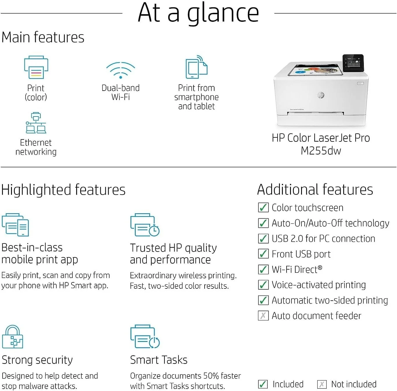 Hp Color Laserjet Pro M255dw Wireless Laser Printers 2 Hp Color Laserjet Pro M255dw Wireless Laser Printers - Image 2