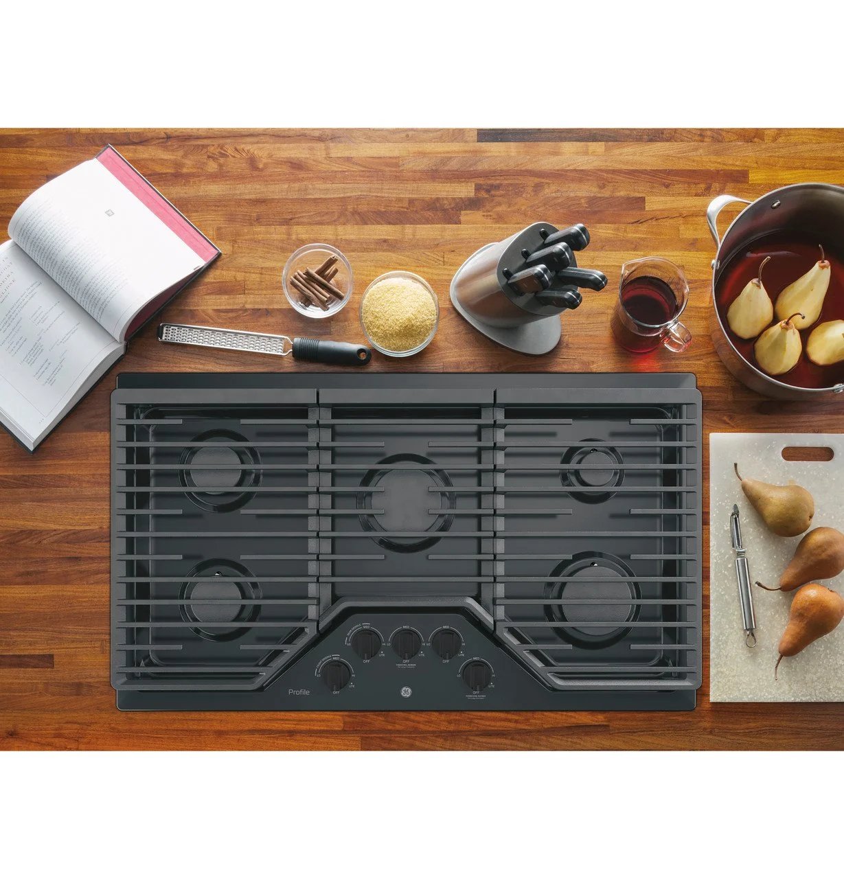 GE Profile Series 36″ Built-In Gas Cooktops PGP7036DLBB 2 GE Profile Series 36″ Built-In Gas Cooktops PGP7036DLBB - Image 2