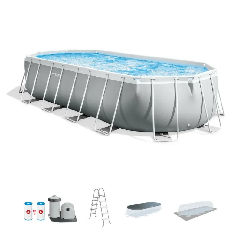 Prism Frame™ 20′ x 10′ x 48″ Oval Above Ground Pool Sets 7 q1 14 1 - stylecityinc