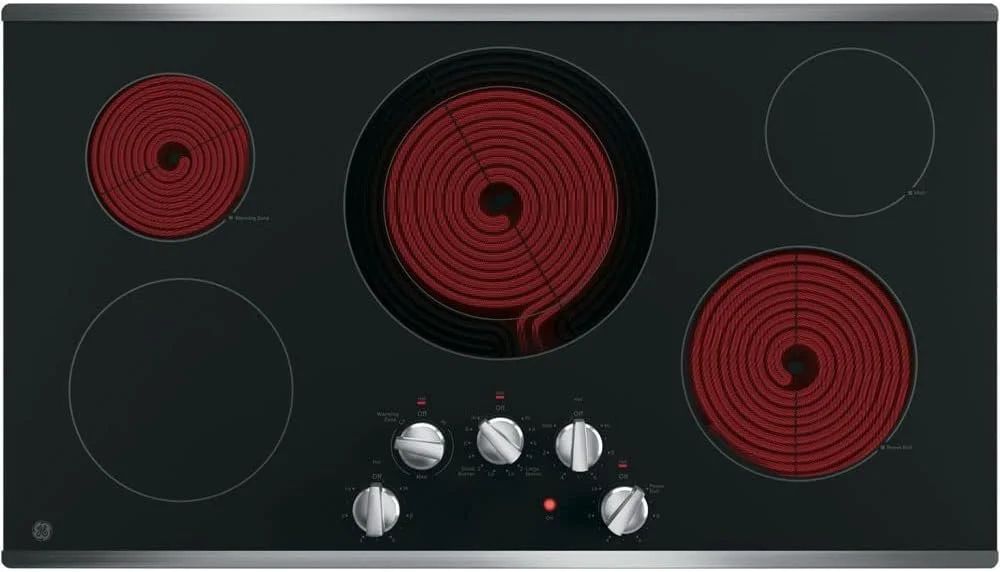 GE 36″ Built-In Electric Cooktops JP3036SLSS 3 GE 36″ Built-In Electric Cooktops JP3036SLSS - Image 3