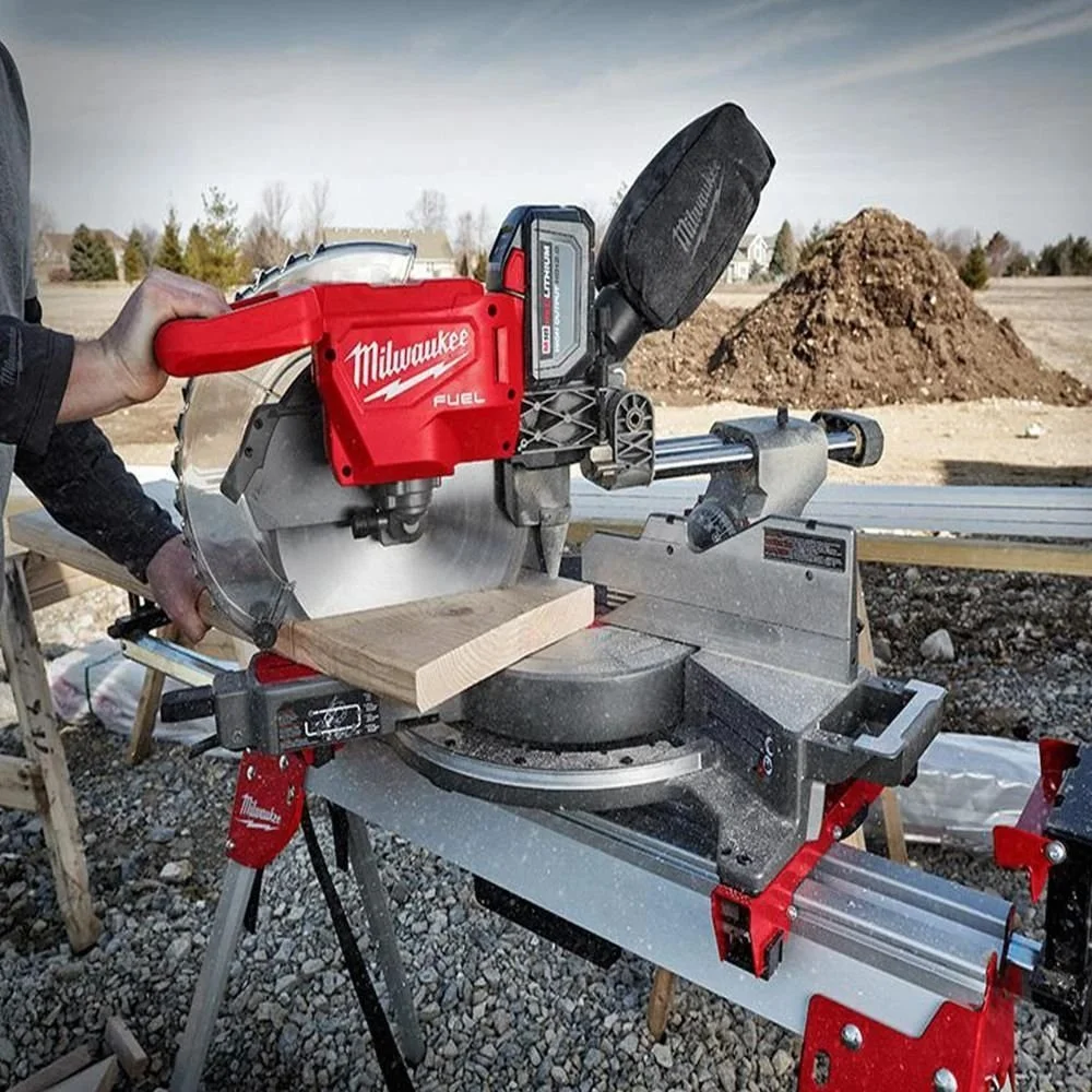 Milwaukee 18V Lithium-Ion Brushless Cordless 12 in. Dual Bevel Sliding Compound 2 Milwaukee 18V Lithium-Ion Brushless Cordless 12 in. Dual Bevel Sliding Compound - Image 2