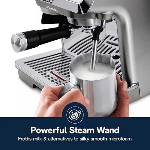 De’Longhi La Specialista Arte Evo Espresso Machine – Compact Cold Brew Coffee Maker with Grinder, Milk Steam Wand/Frother & Tamping Tools – Home Barista Kit for Lattes, Cappuccinos, Iced Coffees 9 De’Longhi La Specialista Arte Evo Espresso Machine – Compact Cold Brew Coffee Maker with Grinder, Milk Steam Wand/Frother & Tamping Tools – Home Barista Kit for Lattes, Cappuccinos, Iced Coffees - Image 9