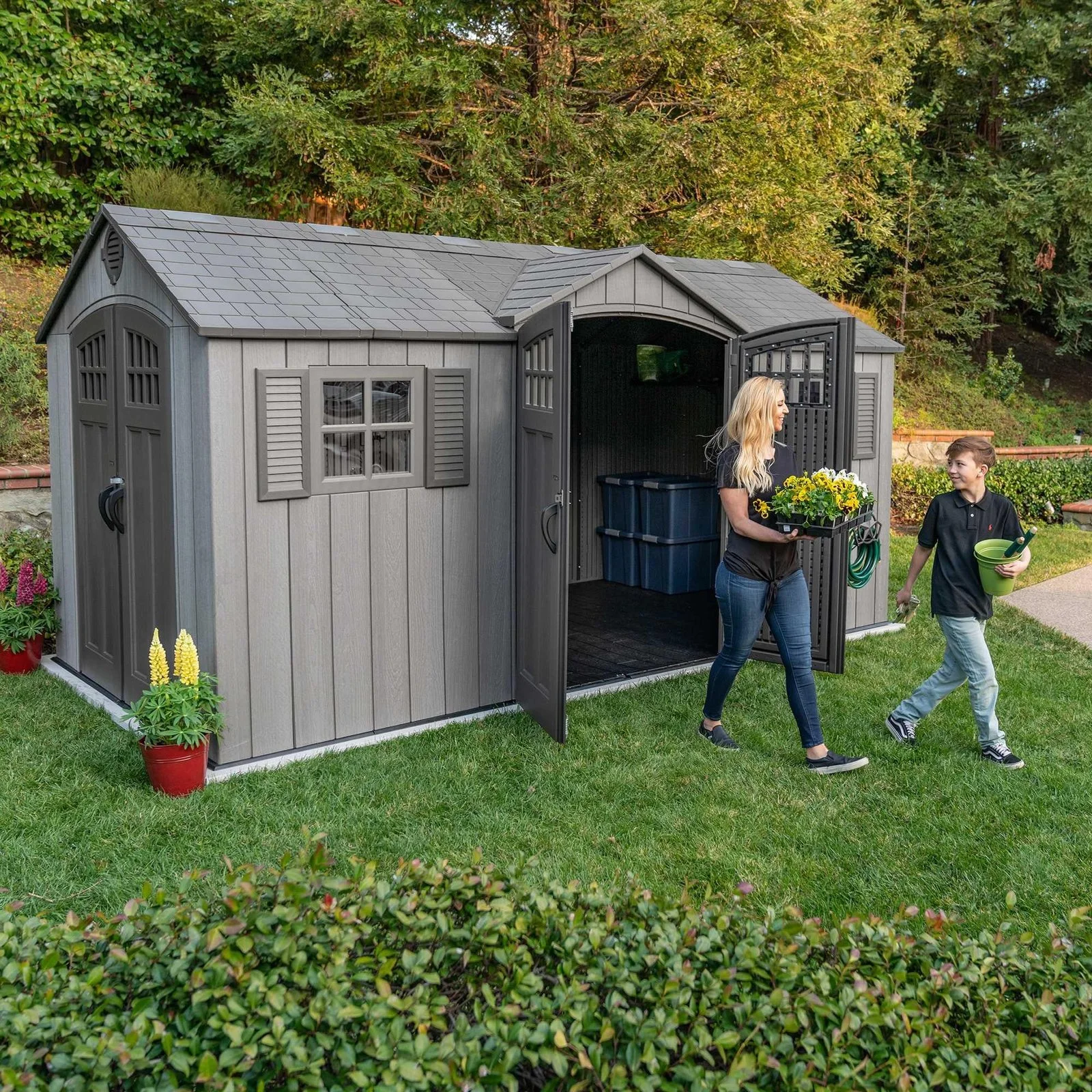 Lifetime 15 Ft X 8 Ft Outdoor Storage Sheds – 60318 2 Lifetime 15 Ft X 8 Ft Outdoor Storage Sheds – 60318 - Image 2