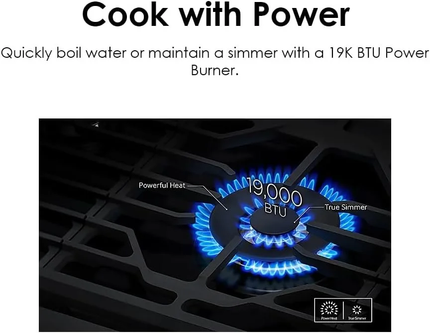 Samsung 36″ Gas Cooktops NA36N6555TS 3 Samsung 36″ Gas Cooktops NA36N6555TS - Image 3